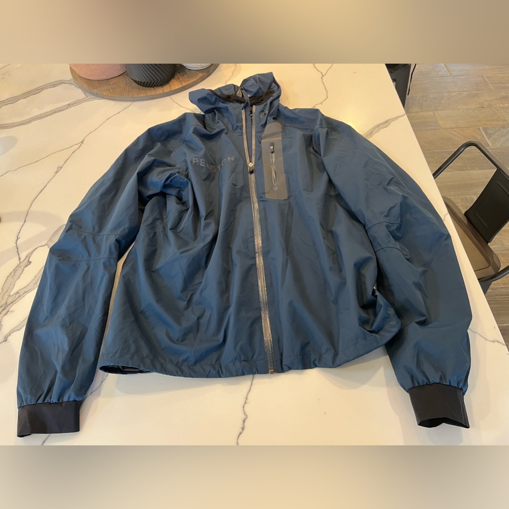 Navy Peloton Raincoat size L